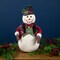 Northlight Glittered Snowman with Vest and Bow Tie Christmas Figure - 12.5"